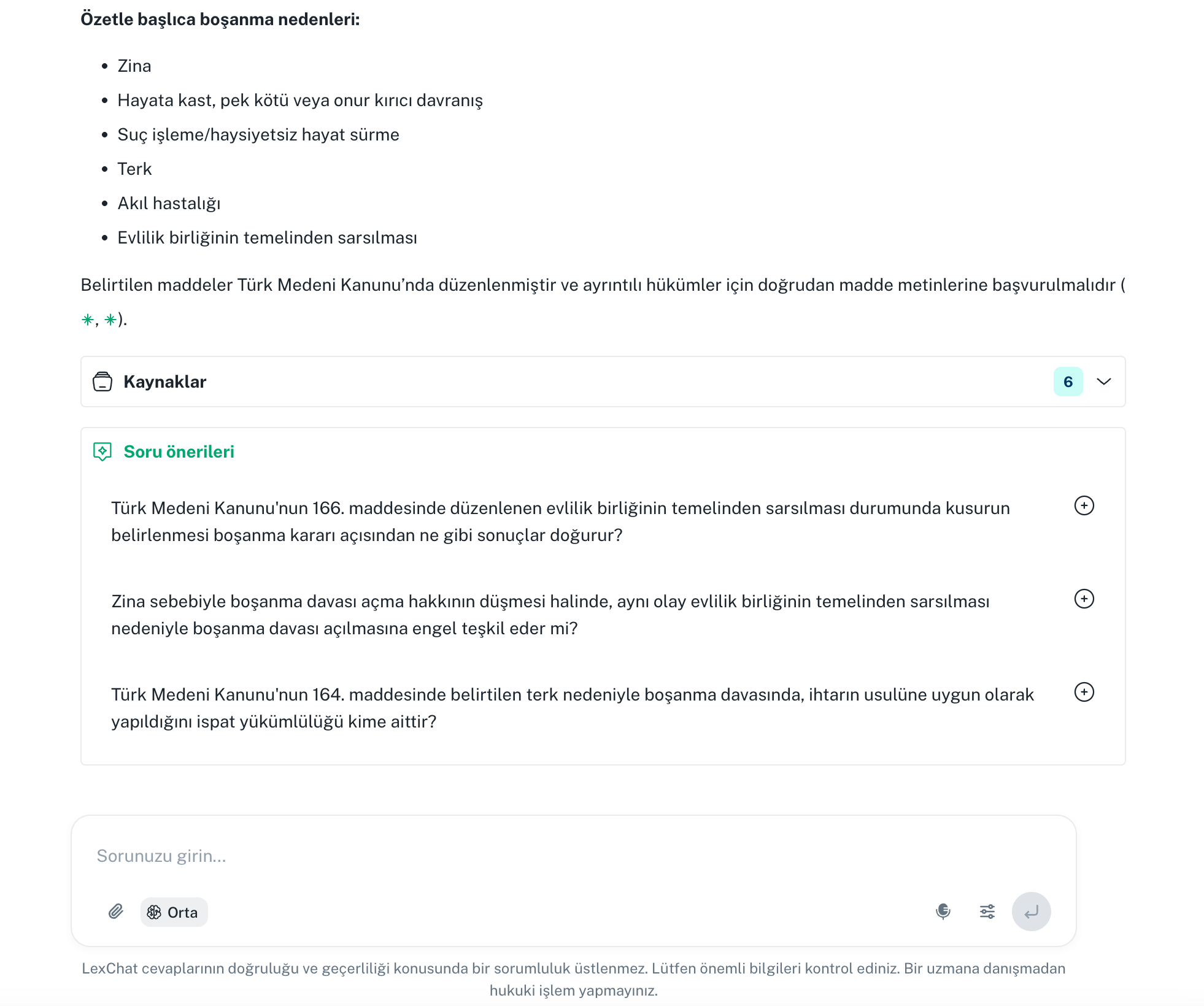 Öneri sorular